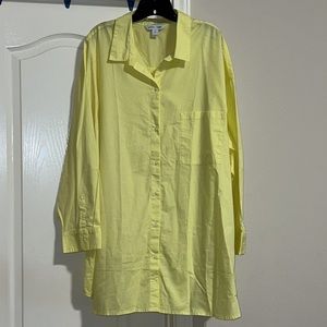 Old Navy Women’s Oversized Boyfriend Long-Sleeve Shirt for Women Size 4x